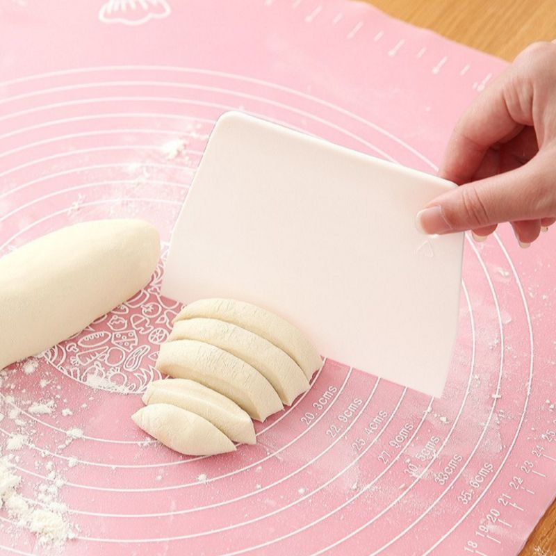 1 st Pizza Deegschraper Cutter Plastic Trapeziumvormige Bakken Gebak Spatels Fondant Cake Decoratie Gereedschap Keuken Accessoires: Chocolade