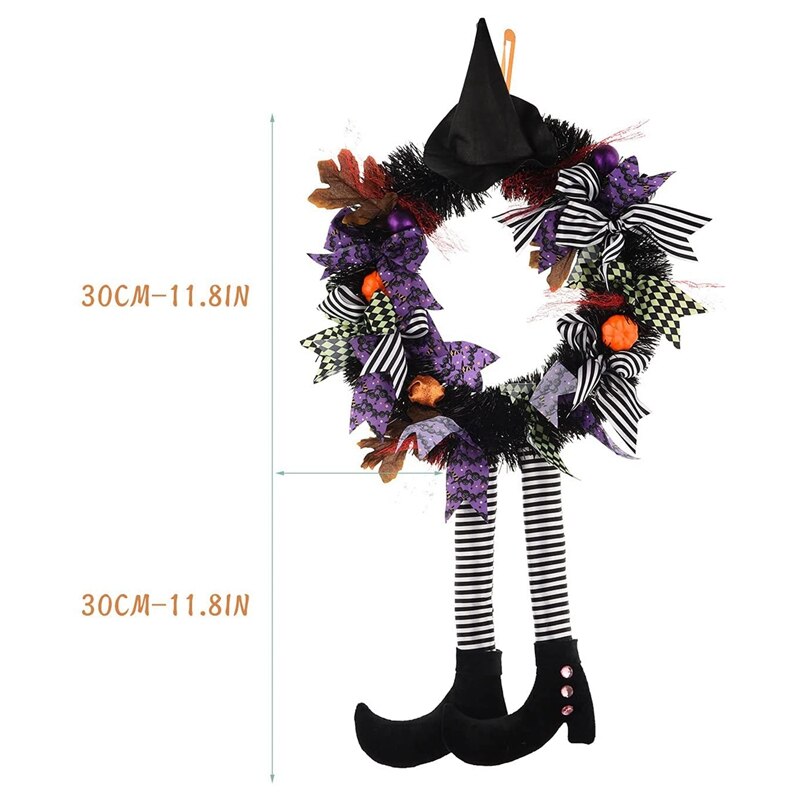 Halloween Krans Met Benen Deur Opknoping Decoratie Voor Thuis Opknoping Ghost Decoraties Enge Heks Ghost Opknoping