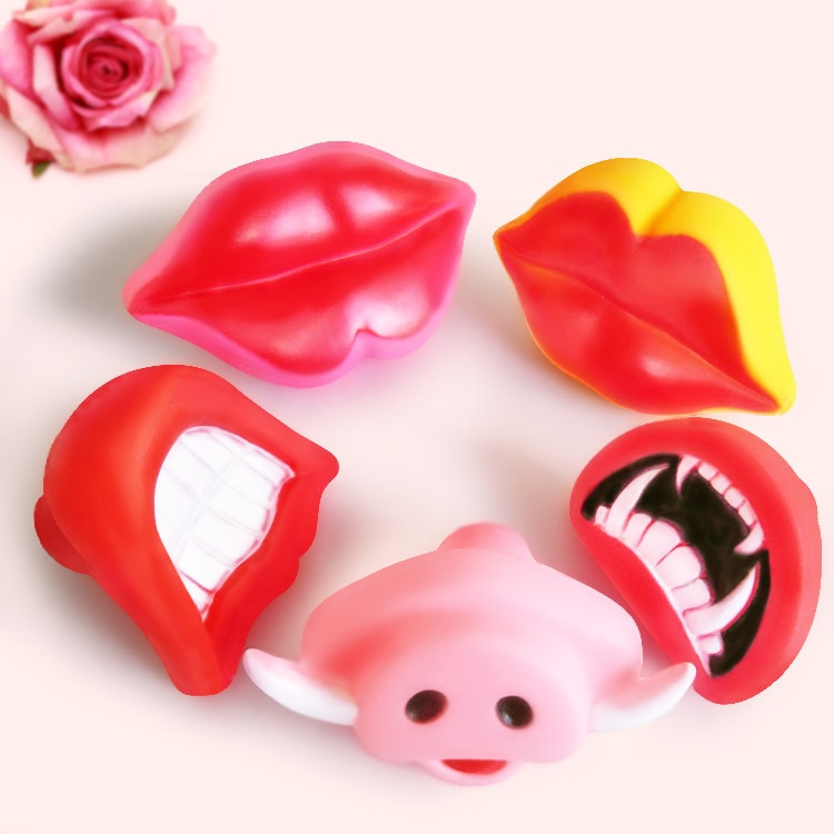 Jouets pour chiens à grincement amusant et Durable, jeu pour les lèvres du diable, à mâcher, rend votre chien heureux