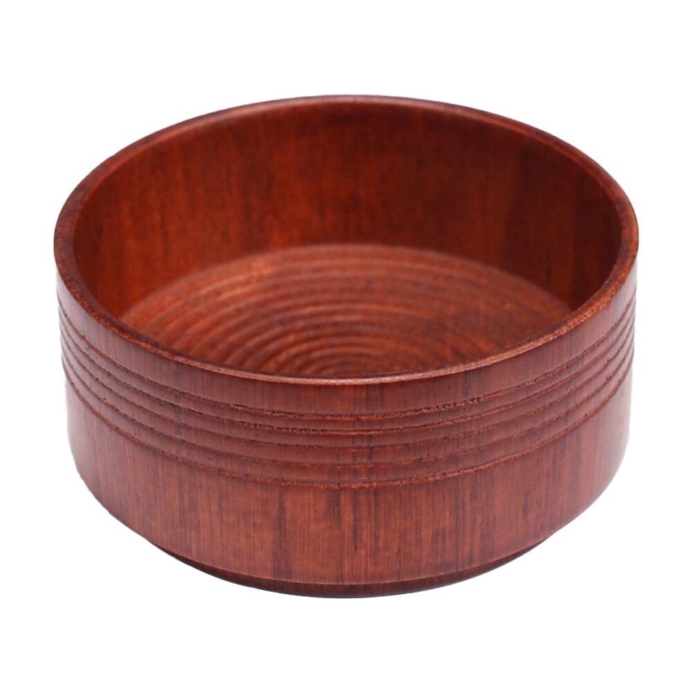 Shaving Soap Bowl Men Wood Oak Foam Wet Mug Shave Anti-Slip Dark Brown Cup Natural Face Cleaning Tools Shaving Soap Bowl