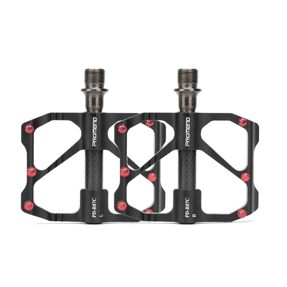 PROMEND Mtb Pedal Quick Release Road Bicycle Pedal Anti-slip Ultralight Mountain Bike Pedals Carbon Fiber 3 Bearings Pedale Vtt