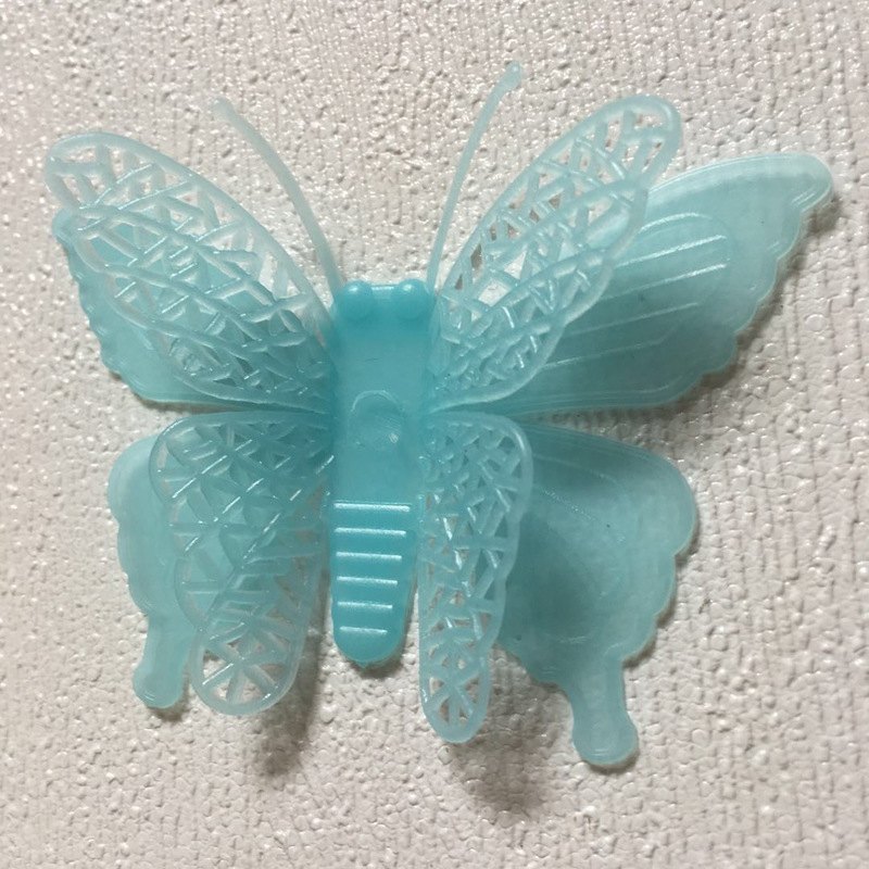 Children Luminous PVC Switch Sticker Cartoon Glowing In The Dark Wall Sticker Home Room Decor 3D Luminous Butterfly Sticker Toys