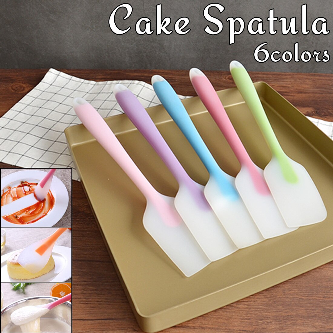 Silikon Kuchen Butter Creme Spachtel Backen Werkzeuge Küche Spachtel Backen werkzeuge Mischen Teig Schaber Spachtel