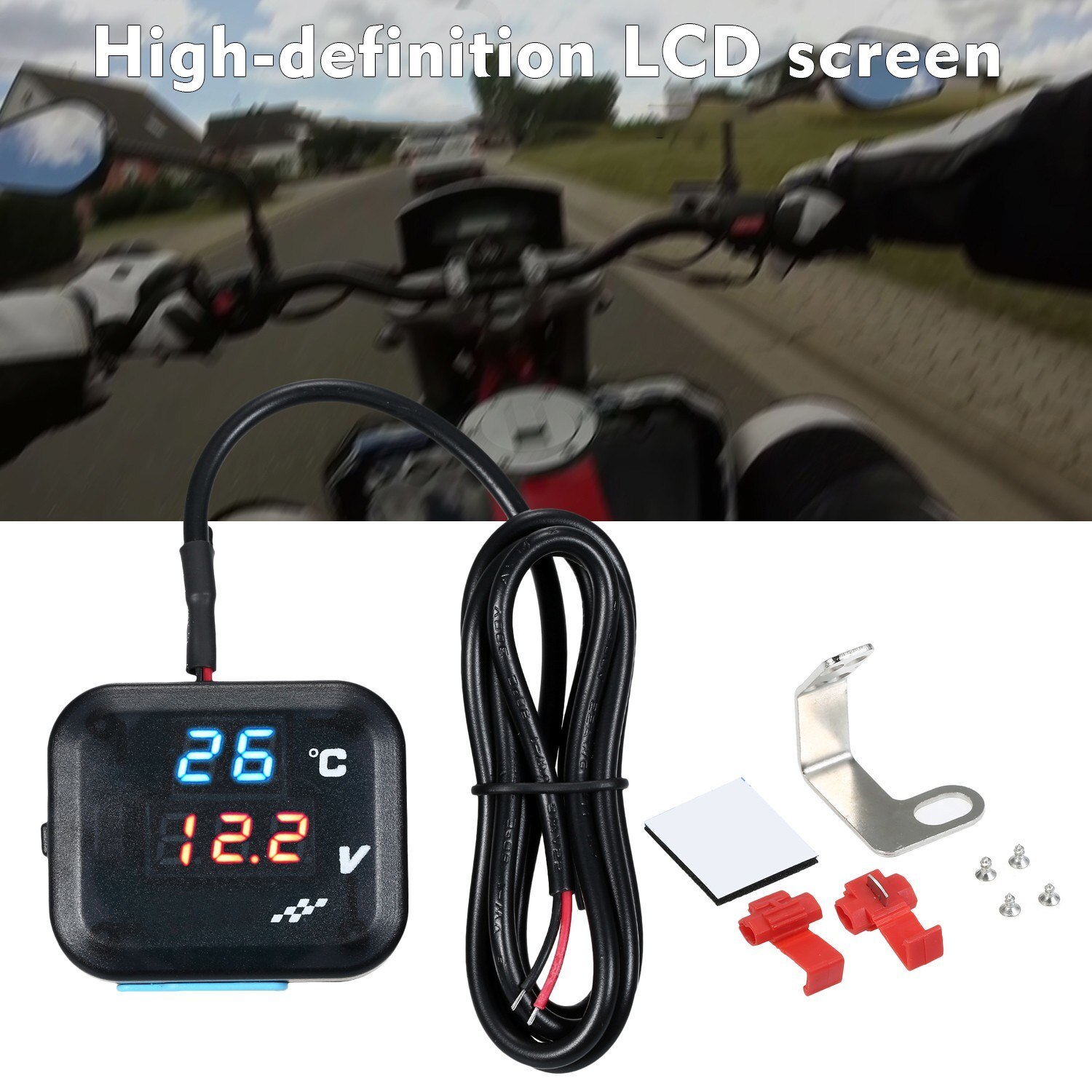 Universal Motorcycle Thermometer Instrumenten Water Temp Temperatuur Digital Motor Temperatuurmeter Water Temp Gauge