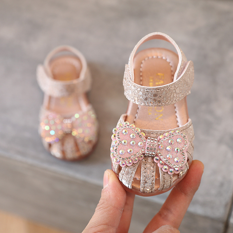 Zomer Baby Sandalen Boog Zoete Kinderen Sandalen Hol Ademende Baby Schoenen Meisjes Sandalen Peuter Schoenen G658