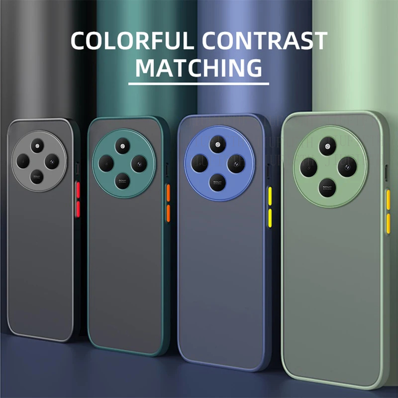 Für Redmi 14C 4G Fall Stoßfest Rüstung Matte 14R 5G Xiaomi kleine Poco C75 Xiaomi stoßstange silikon telefon abdeckung C75 coque fundas
