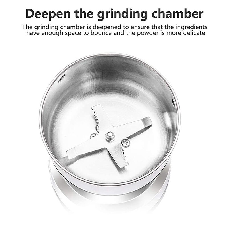 Multifunction Smash Machine Portable Electric Cereals Grain Grinder Mill Spice Grinding Tool for Nut Coffee Bean Us Plug