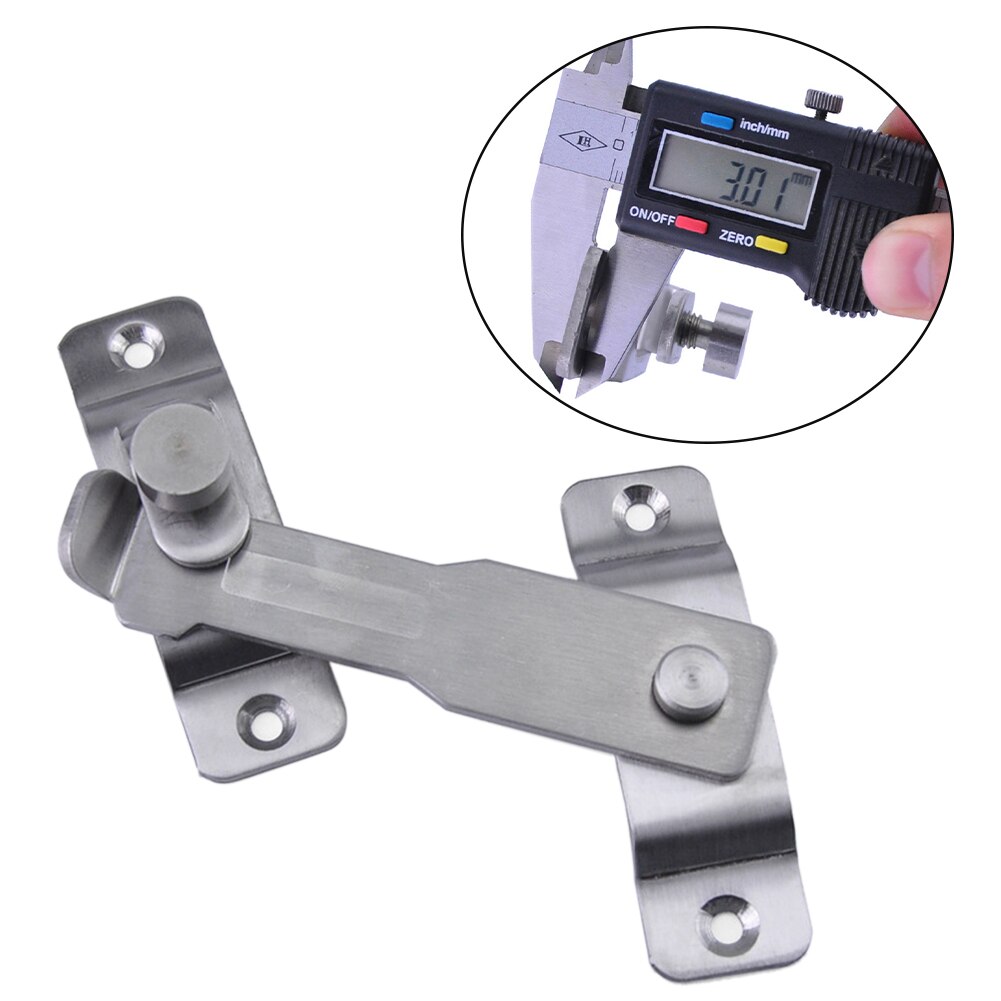 Flip Gate Cabinet Garage With Screws Door Hasp Lock Bathroom Shed Sliding Latch For Window Easy Install Stainless Steel Safety