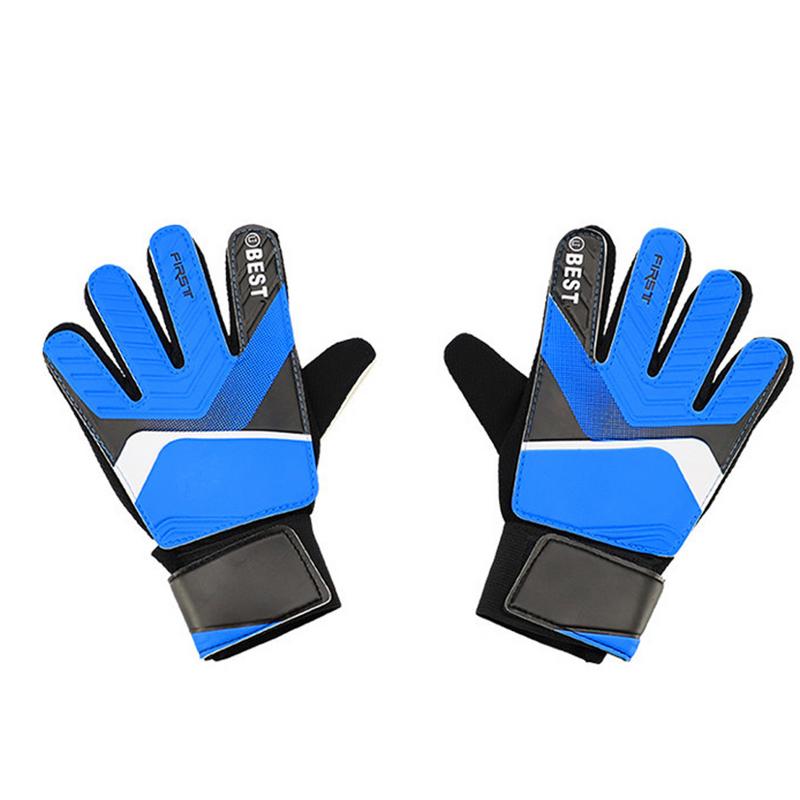 PU Children's Soccer Goalkeeper Gloves Latex Anti-Collision Goalkeeper Gloves For Protecting Hand Wearable Non-slip Gloves