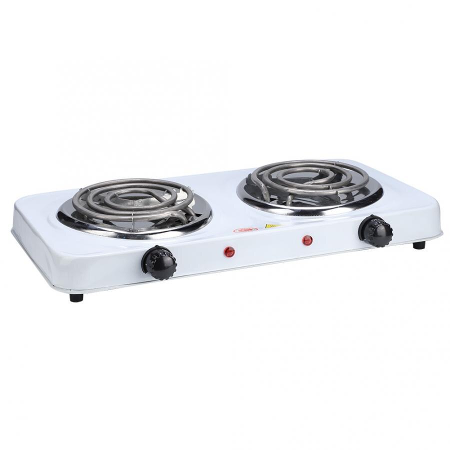 Portable Electric Double Burners Plate Countertop Buffet Stove Heating Plate Outdoor Stove 220V EU Home Appliances