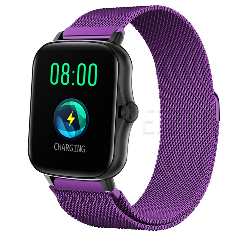 Bracelet de 20mm pour Amazfit GTS 4/3/2e/Mini/stratos 3/2 boucle magnétique en métal 22mm Bracelet de montre Amazfit Gtr 4/3/pro/2e/bip-u-s-lite: Argent blanc / 18mm