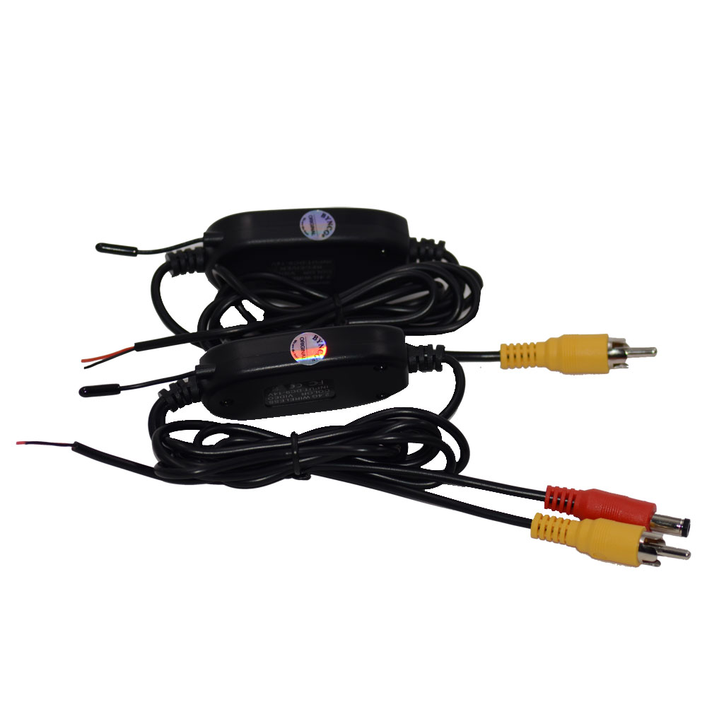 2.4G Wireless Video Transmitter Receiver Kit for Car Rear View Camera and DVD Monitor Screen Reverse Backup Rearview Cam