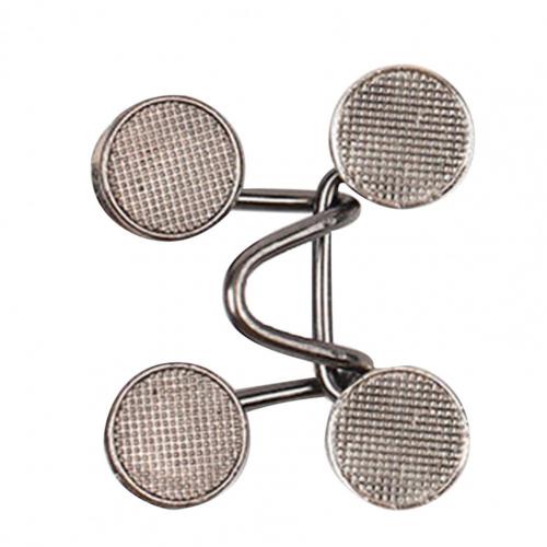 Wear Resistant 1 Set Durable Tight Trousers Snap Button Titanium Steel Pants Snap Fastener for Men: Black