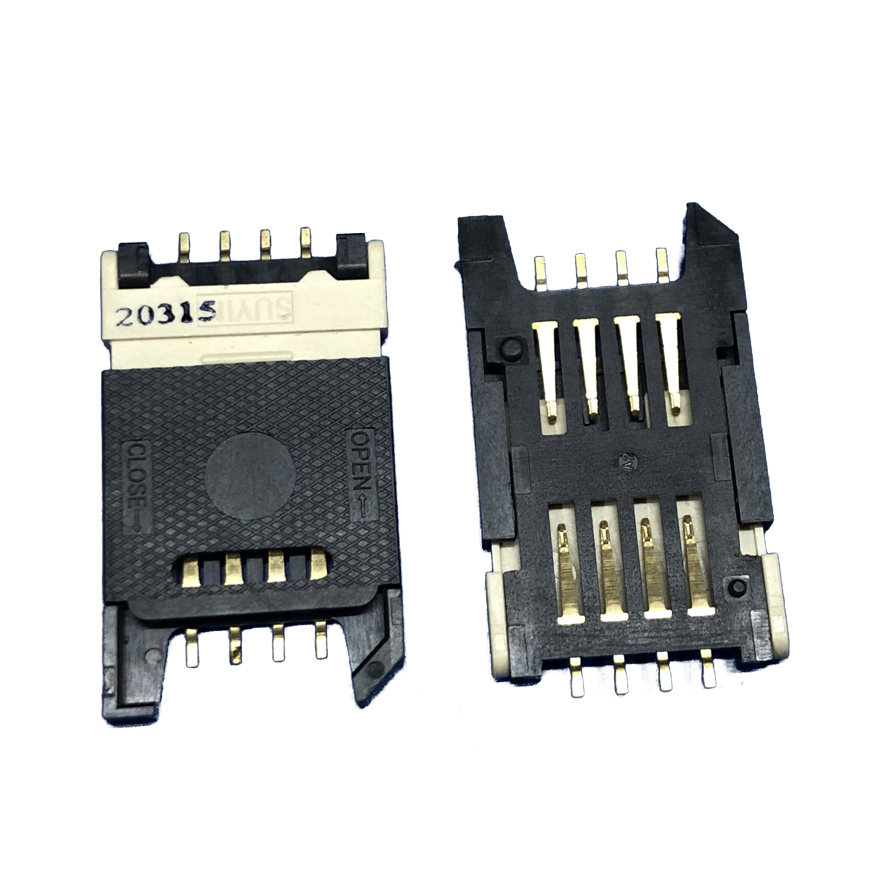 Oude Machine Flip Slider Grote Sim Sd Tf Card Slot Adapter Houder Panel Pc Laptop Smartphone Push Pull Kind Horloge elektronische