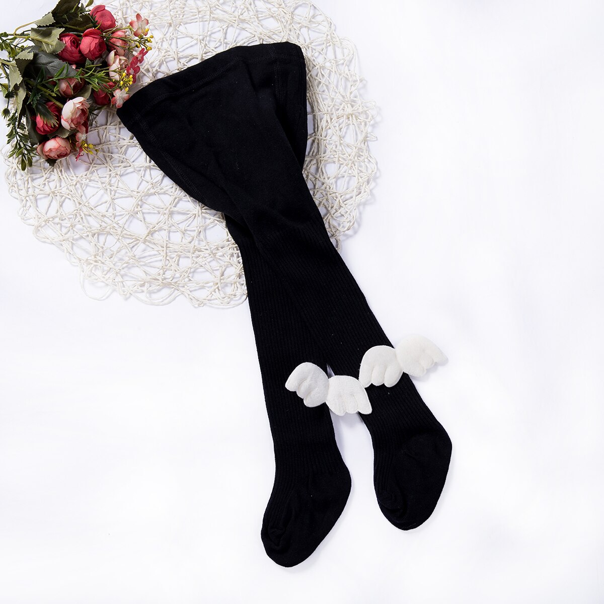 Toddler Baby Kids Soft Cotton Angel Wings Pantyhose Tights Hosiery Winter Warm Stockings Children Girl Tights