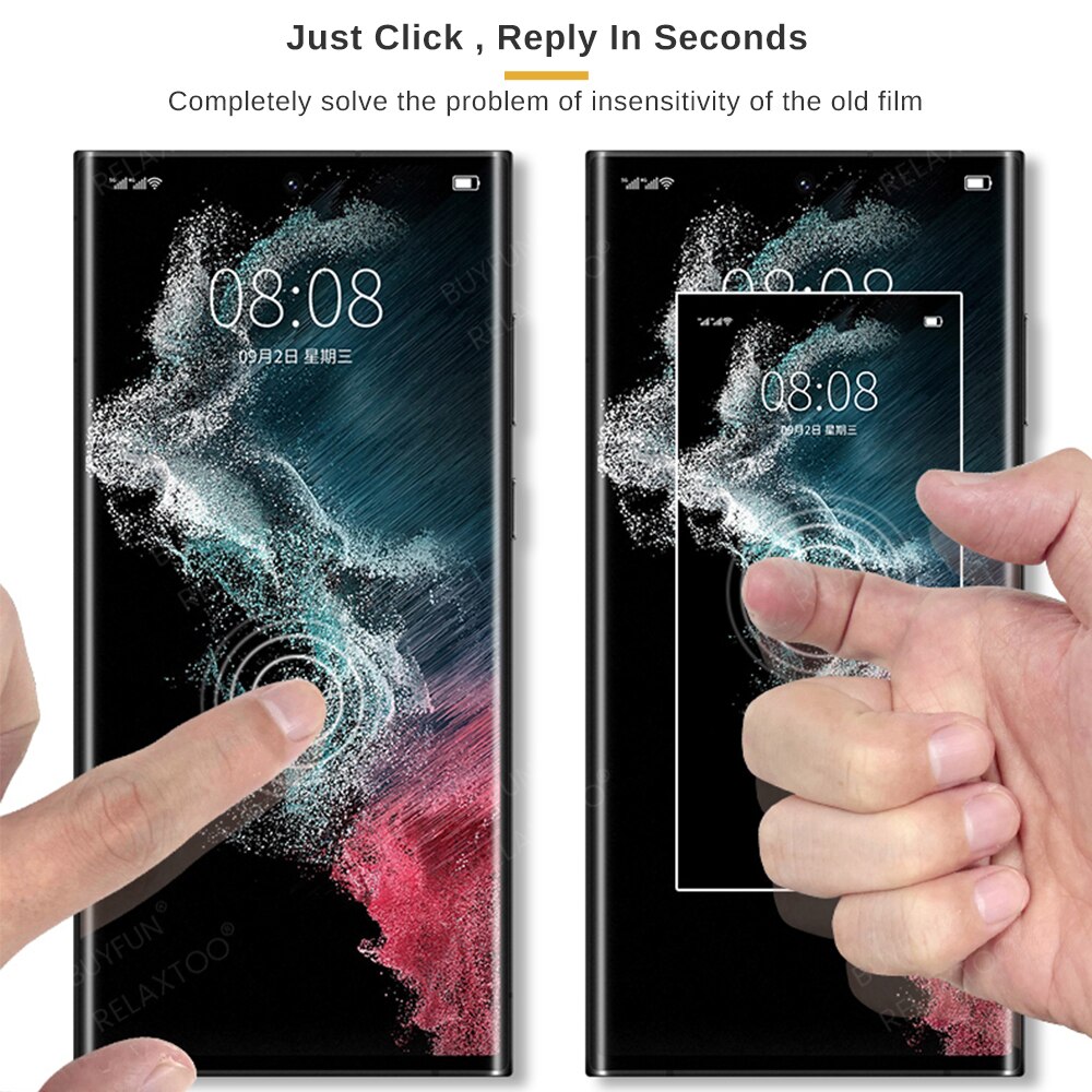 S22Ultra Screen Protector Voor Samsung S22 Ultra Zachte Full Body Film Sansung S 22 + Glas Hydrogel Film Galaxy S 22 Ultra Hidrogel