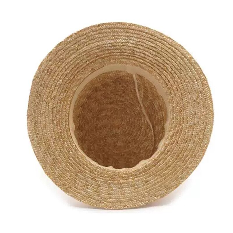 Pop Zomer Vrouwen Schipper Strand Hoed Vrouwelijke Casual Panama Hoed Dame Klassieke Platte Strik Stro Zon hoed Vrouwen Fedora
