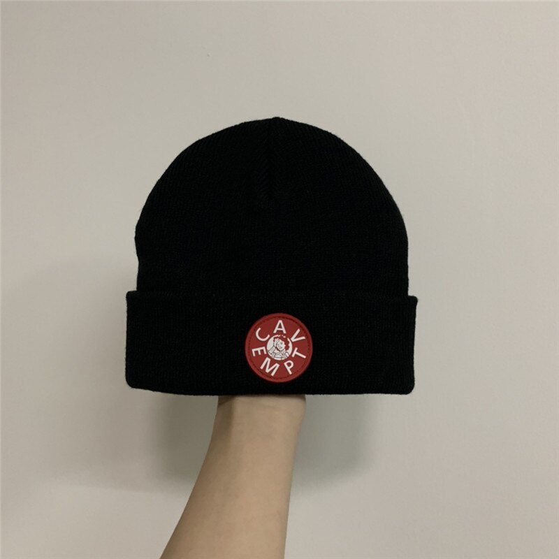 2020ss Winter CAV EMPT C.E Beanies Hat Caps Men Women CAVEMPT Cap Skateboard: Black