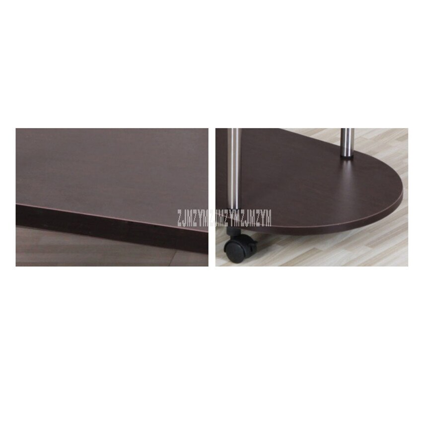 2 Layer Multi-functional Balcony Movable Tea Table With Wheel Living Room Bedroom Sofa Side Corner Modern Low Table