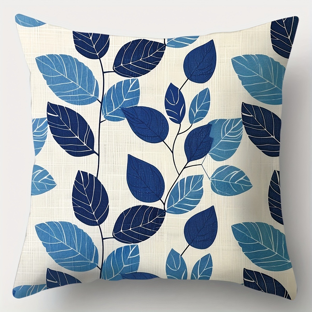 Fodera per cuscino moderna con chiusura a cerniera Fodera per cuscino stampata decorativa per divano da soggiorno in poliestere intrecciato a mano: S / Menta Verde