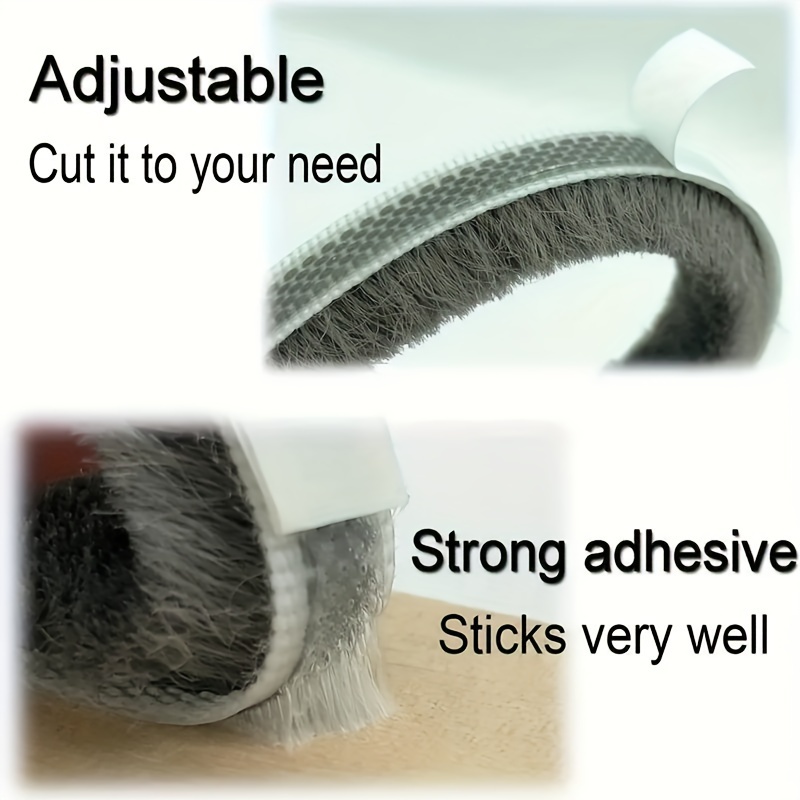 33 voet langdurige grijze zelfklevende tochtstrips voor deuren en ramen - geluiddicht, spleetvast, energiezuinig, te i