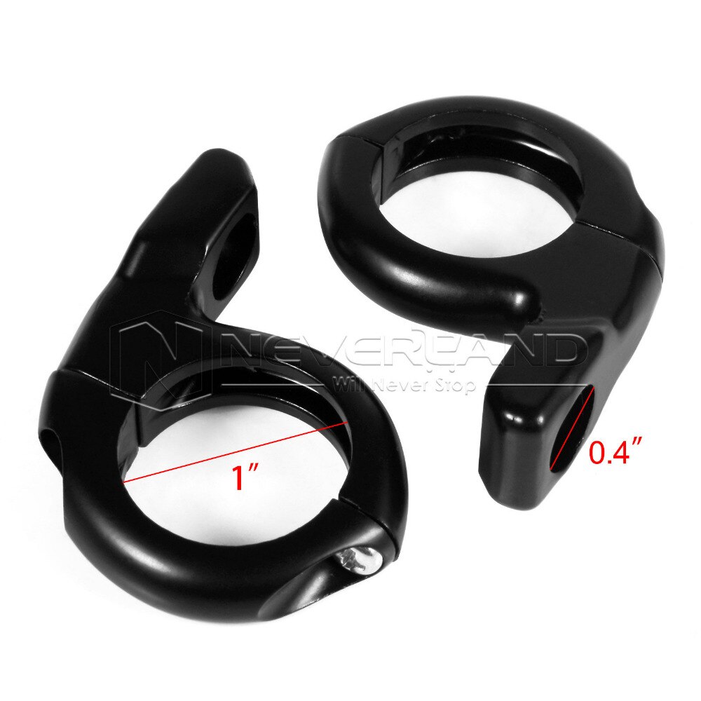 Aluminium moto 1 pouce 25mm clignotant lumière guidon support de montage pince-On rétroviseur adaptateur de montage