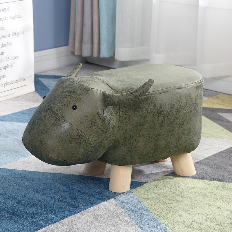 Animal shoe changing stool solid wood baby cute cartoon sofa chair elephant child small bench: Boom Clap 8