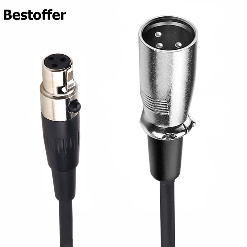 0.5M/1.5M Mini-Xlr Naar Xlr 3Pin Mannelijke Vrouwelijke Audio Microfoon Camera Kabel: Mini-XLR F to XLR M / 0.5M