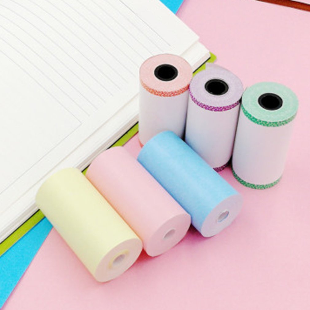 Kleurrijke Pocket Printer Speciale Printpapier 57*30Mm Thermisch Printen Papier Met Lijm Afdrukken Papier Sticker Papier