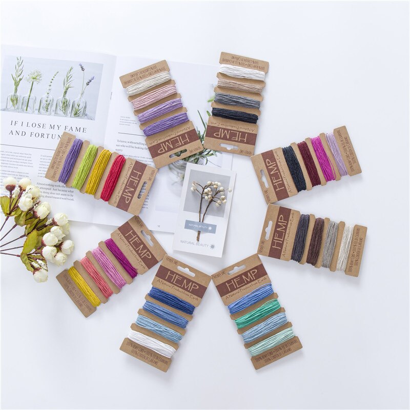 20yd/lot 1mm Thickness Waxed Thread For Leather Waxed Cord For Diy Handicraft Tool Hand Stitching Thread Flat Waxed Sewing Line