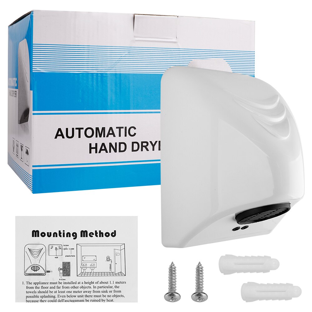 Automatic Induction Hand Drying Machine For Household Hand Cleaner Sensor EU Plug Smart Home Wall Mounted Intelligent Hand Dryer