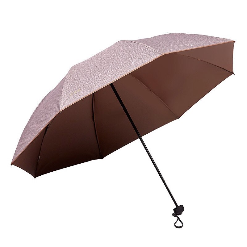 Paraguas de para hombres plegable a prueba de viento Anti-UV masculino Parasol chico portátil lluvia paraguas para hombre: Marrón