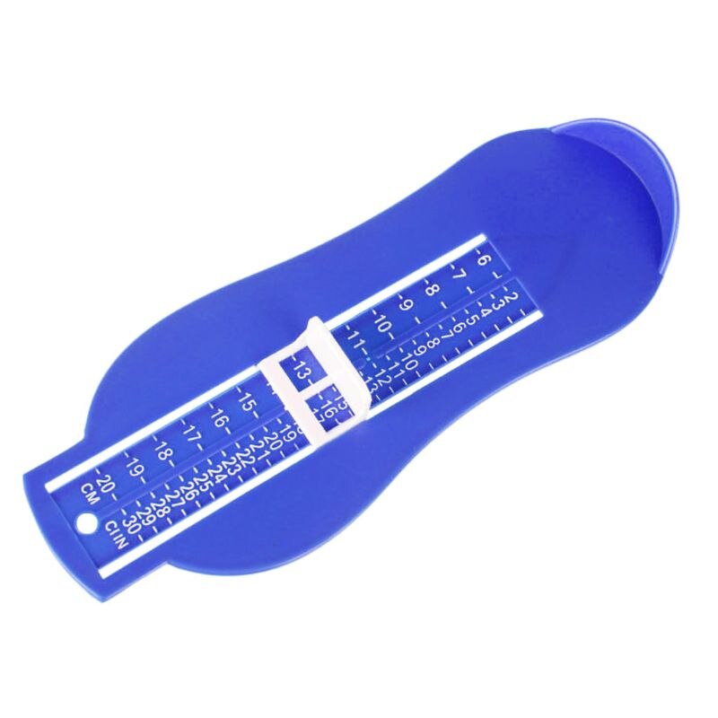 Kid Säuglings Fuß Messen Manometer Schuhe Größe Mess Lineal Gerät Kinder 6-20cm: Blue