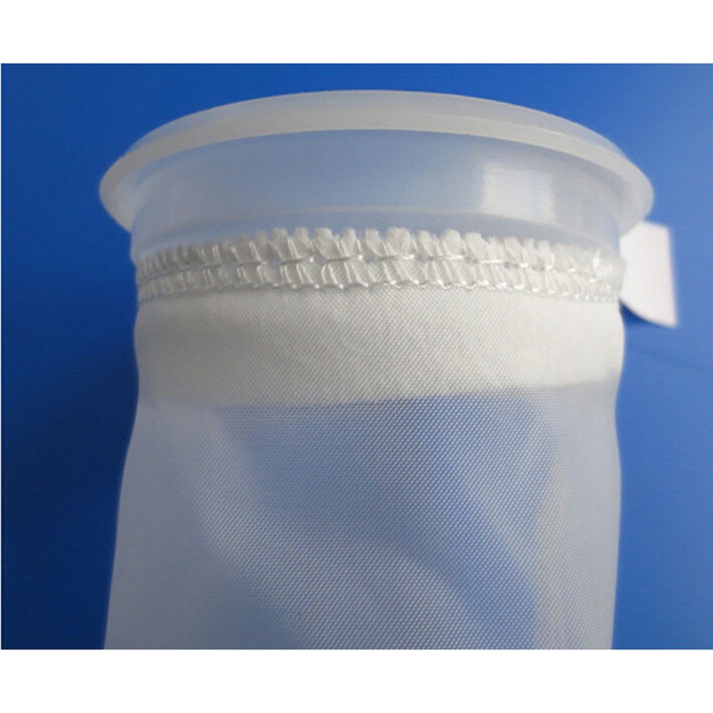 Filtro de tanque de peces de , bolsa de Micron, malla de nailon para acuario marino, 4 "x 10" 0,2mm
