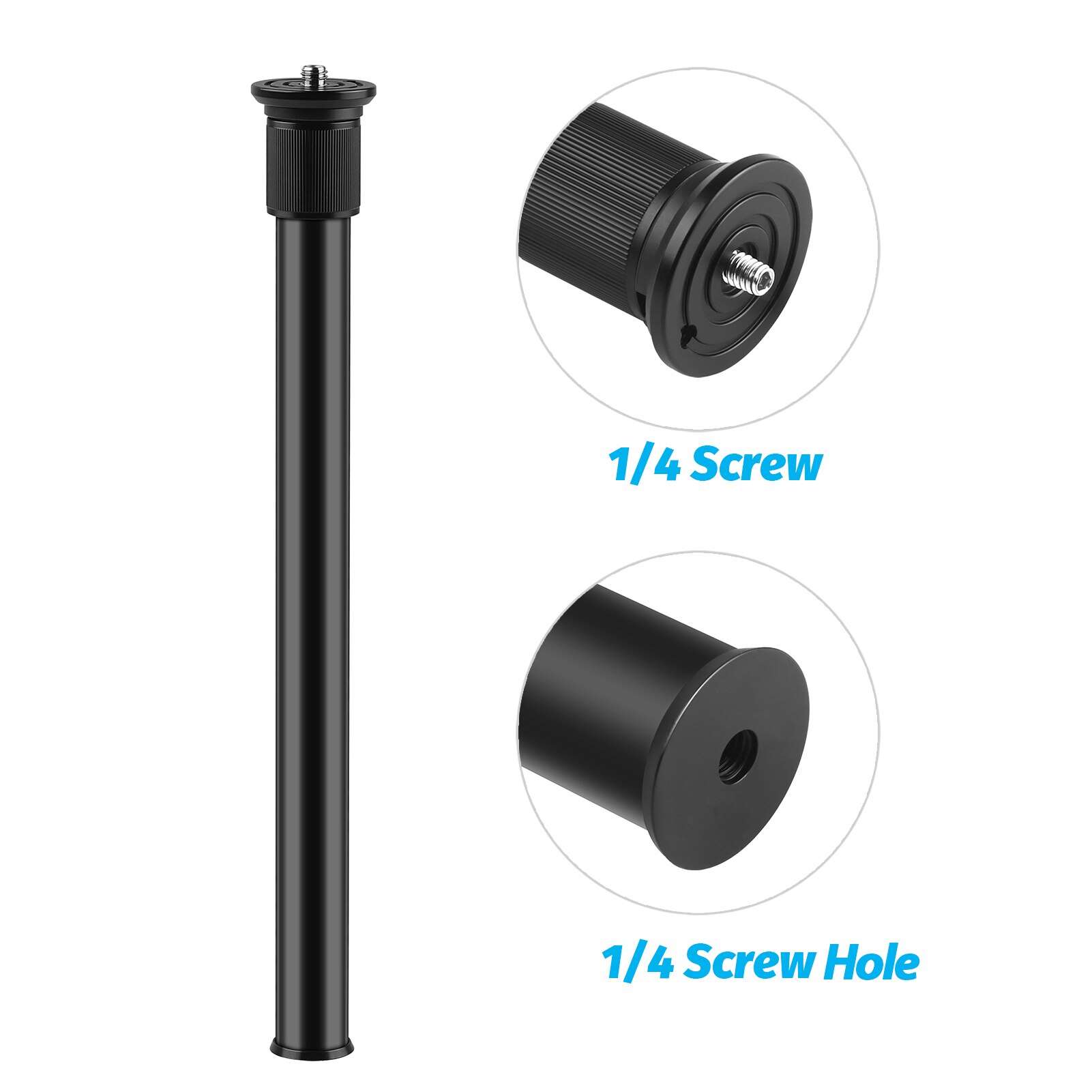 Verstelbare Statief Verlengstuk Fotografie Extension Pole Met 1/4 Inch Schroef Verstelbare Lengte 33 ~ 60Cm Voor Camera Fotografie