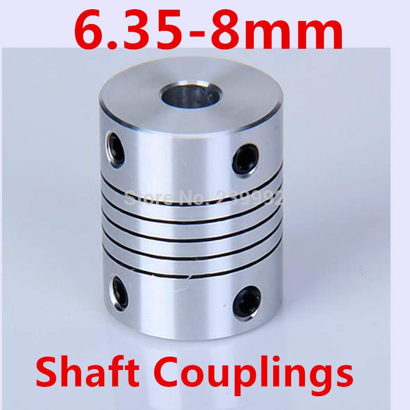 3pcs/lot Stepper Motor Flexible Coupling 6.35X8mm shaft coupler 6.35*8mm 6.35x8 cnc parts