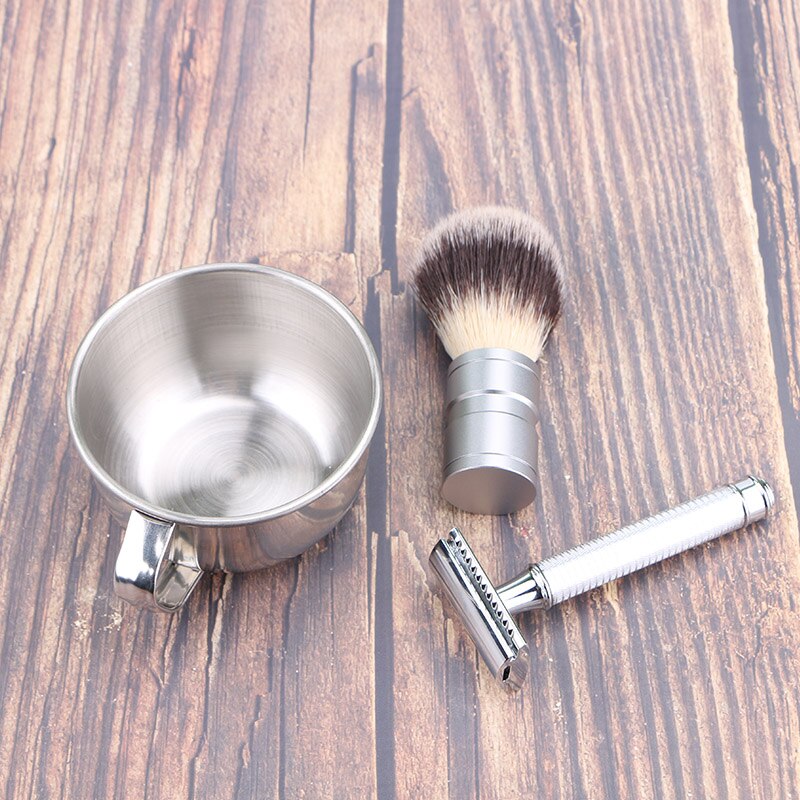 Haward syntetisk (nylon) hår barberkost herre skjegg børste metall håndtak barberskum børste barber barber barber børste