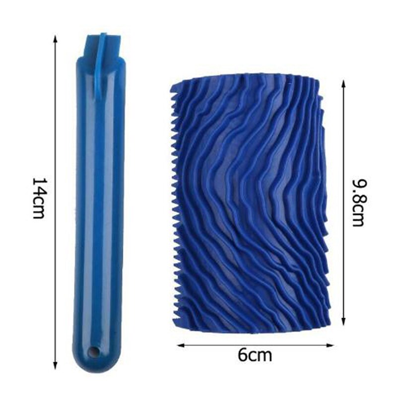 1pc Imitation Wood Graining Pattern Wall Texture Art DIY Brush Painting Tool Rubber Grain Painting Tool Home Decoration