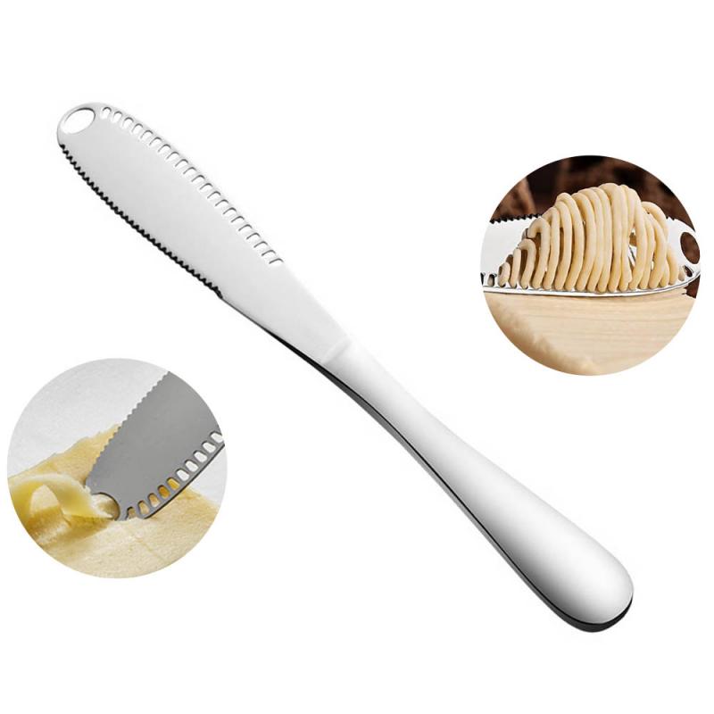 Kaasschaaf Zilveren Roestvrij Staal Boter Cut Jam Applicator Keuken Koken Dessert Toast Tool Versnipperd 3 In 1 Boter Gereedschap