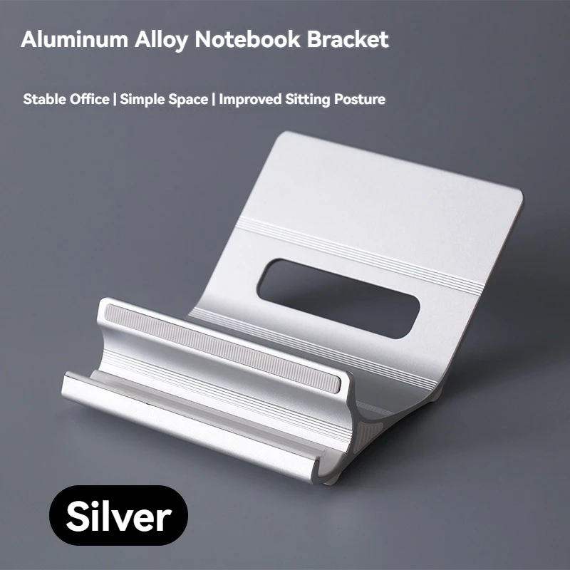 Justerbart Bärbar Stativ i Aluminium för 11-17 Tum Macbook Pro: Silver-