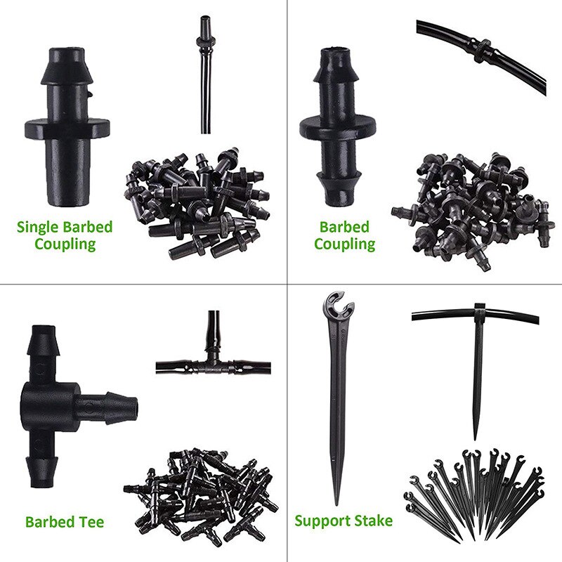 15m automatische druppelirrigatiesystemen, tuinslang, plantenbewatering, druppelreparatie, bewateringssets, gereedschap met verstelbare druppelaars