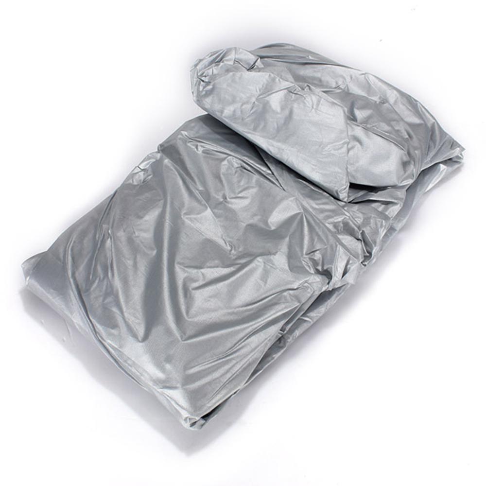 Universal cubiertas para coche entero hielo de nieve polvo sol sombra ultravioleta cubierta de plata clara tamaño L-XL Auto caso Protector de exterior cubierta DFDF