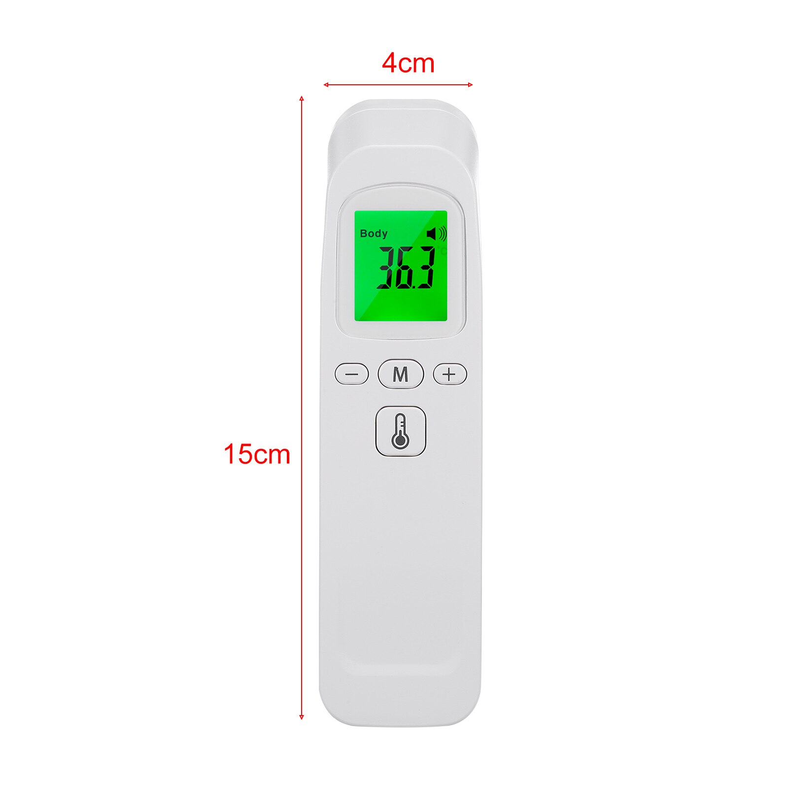Termómetro Digital de mano LCD, medidor de temperatura, alarma de fiebre, infrarrojo sin contacto, herramientas para el hogar