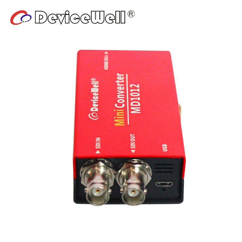 Devicewell  md1012 1080p to 1080i hd sdi sdi loop out rød mini vedio converter tilbud faller følg vår storehipping &