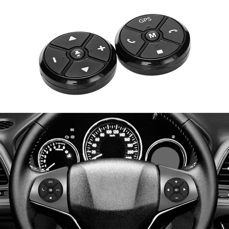 Mando Universal para volante de coche 4Key Music inalámbrico DVD GPS navegación volante Radio Control remoto botones negro