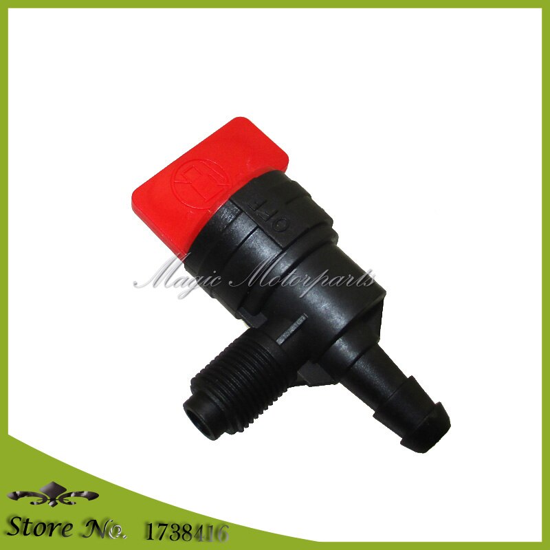 5pcs 90 Degree Inline Gas Fuel Shut Off Valve Petcock For Briggs &amp; Stratton 399517 698182 Outlet for 1/4" ID fuel line
