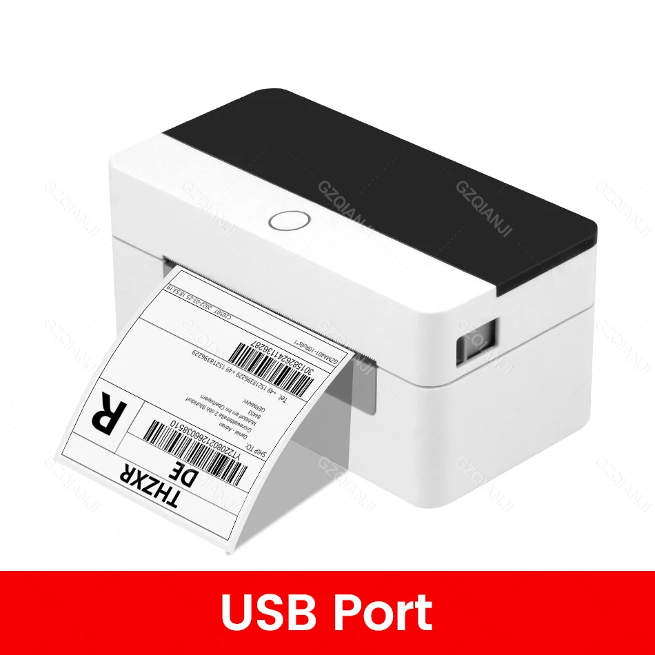 4x6 Label Printer WiFi Bluetooth USB Thermal Sticker Maker Desktop Barcode Printer for High Speed Express Airway Bill