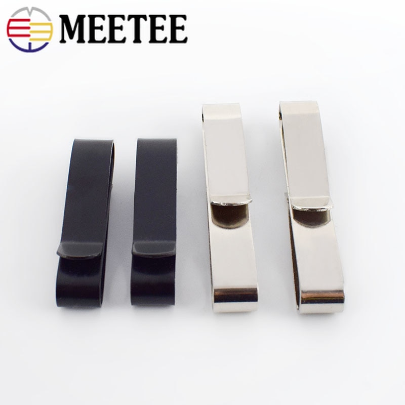 Meetee 2/4Pcs 54/78Mm Metalen Clips Gesp Gordel S-Vormige Staart Clip Sluiting haak Diy Broek Rugzak Gesp Decor Accessoires