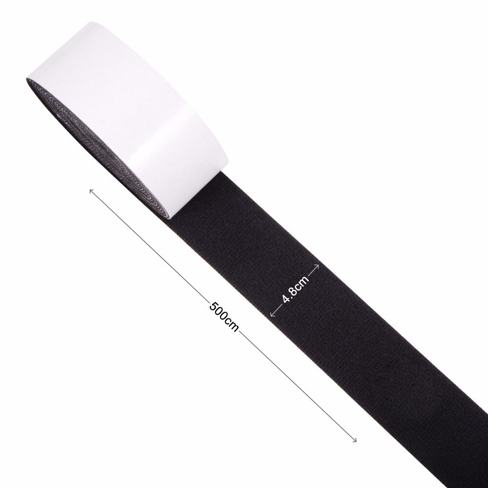 Ehdis 4.8cm*500cm rulle vinyl folie film filt tape til gummiskraber med selvklæbende lim bil wrap filt kant klud vindue toner værktøj