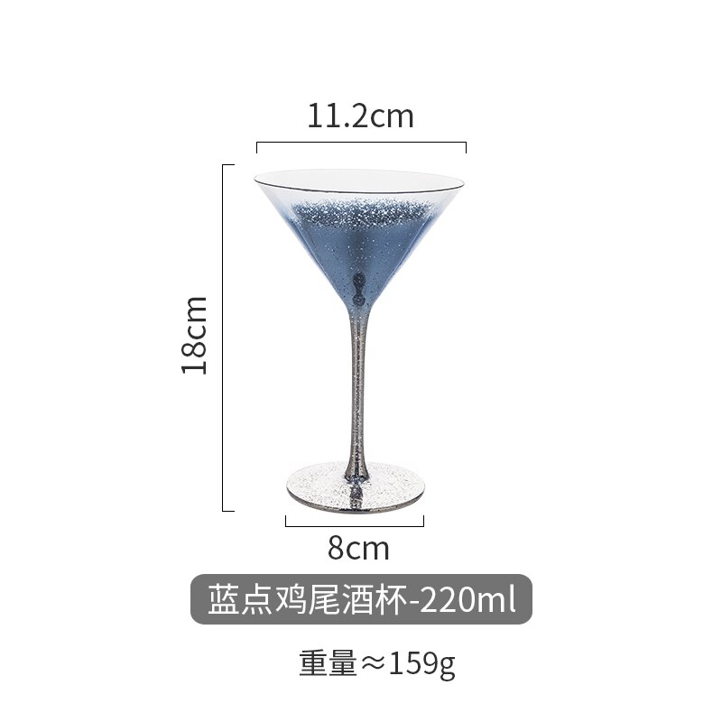 Star red wine glass lead free net red glass household champagne glass cocktail glass high foot whiskey glass: 4